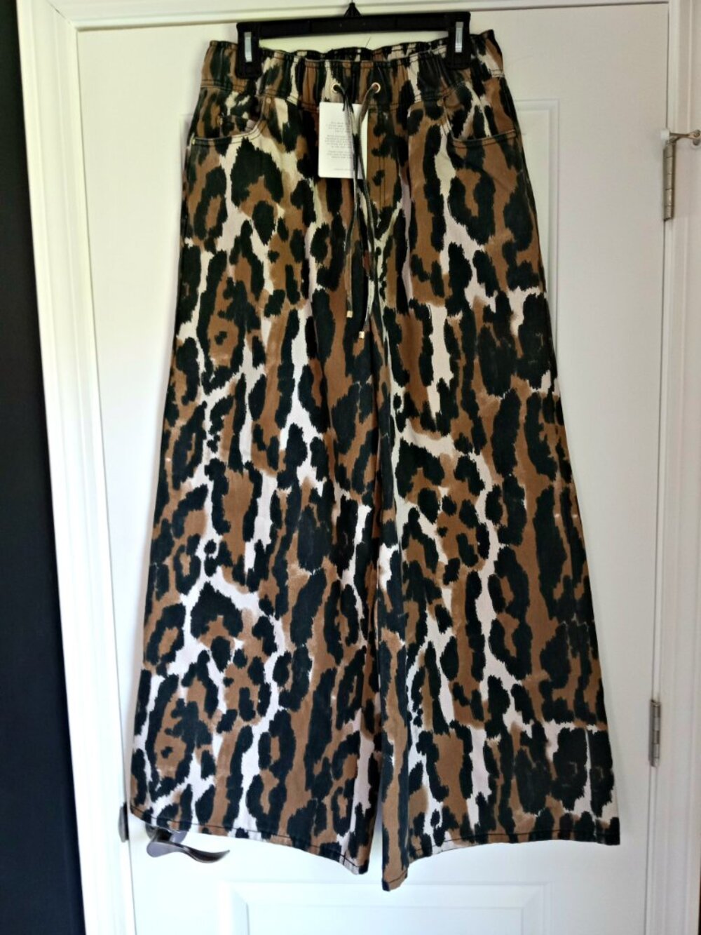NEW! 199.00 AJE STUDIO SIENNA ANIMAL PRINT DENIM JEANS - Picture 8 of 11